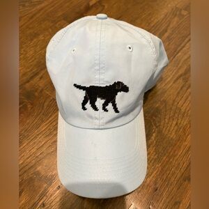 Light Blue Dog Embroidered Cap